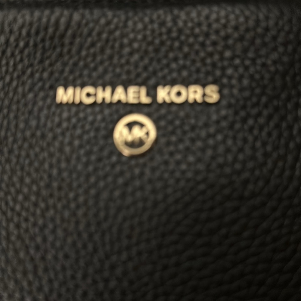 BACKPACK SLEEK MICHAEL KORS Rhea Zip Black NEW Medium CAVIAR Thick Leather - Picture 5 of 5